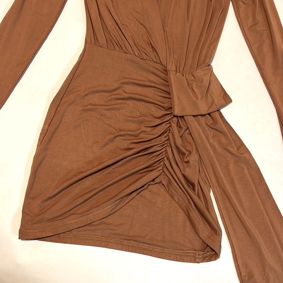JLUX LABEL TAN DRESS - Picture 4 of 6